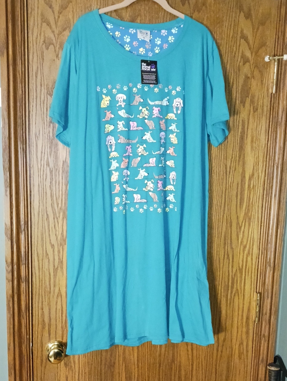 Women's The Animal Rescue Site Pullover Short Sleeve T Shirt Nightshirt